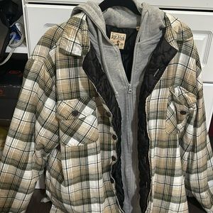 RED HEAD BRAND CO. XL green and white flannel
